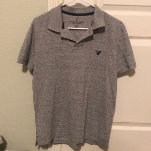 Gray American Eagle polo